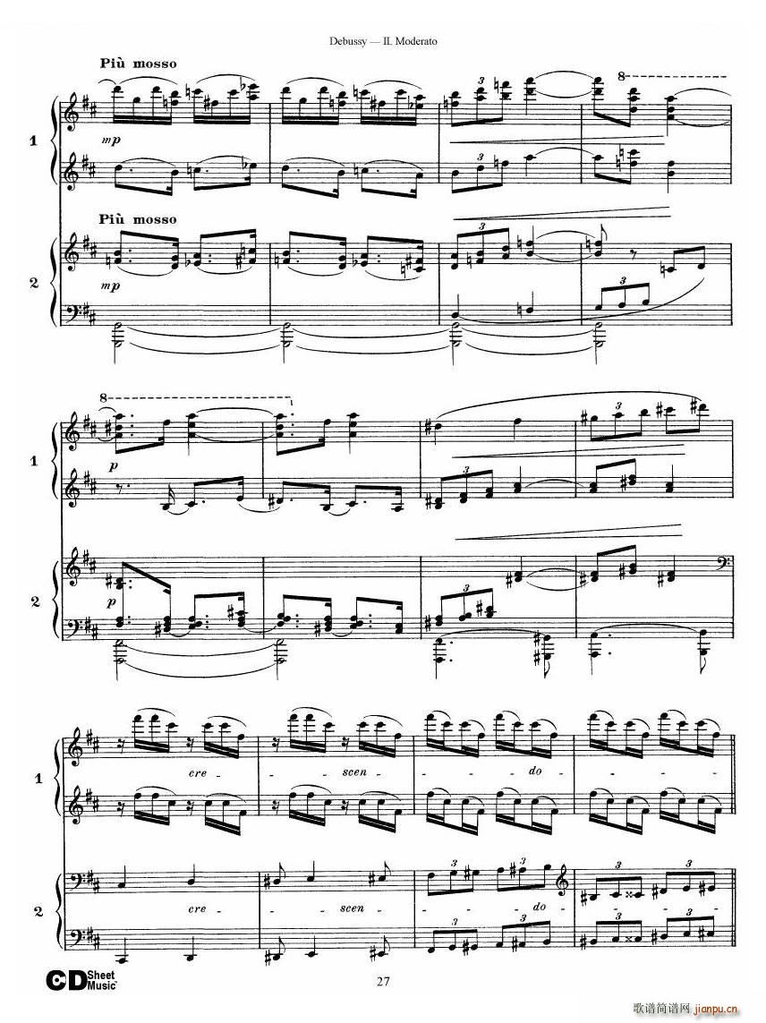 Debussy Printemps II Printemps II(ʮּ)27