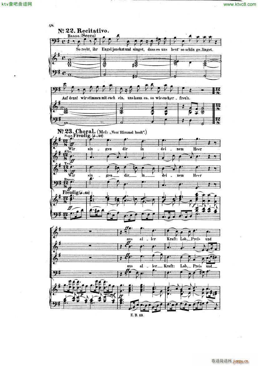 Bach JS BWV 248 Christmas Oratorio No 19 23()12