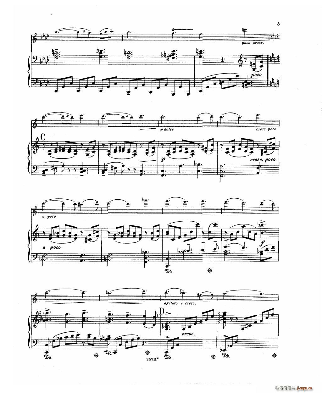 Bowen Barcarolle for violin and piano()7