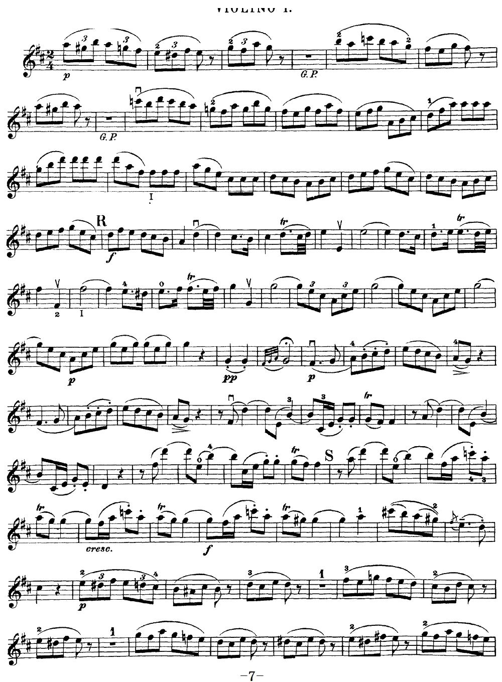 Mozart Quartet No 20 in D Major K 499 Violin 1(ʮּ)7