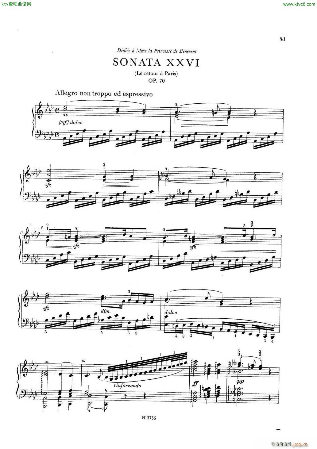 Dussek Sonate No26 op70 Retour a Paris()1