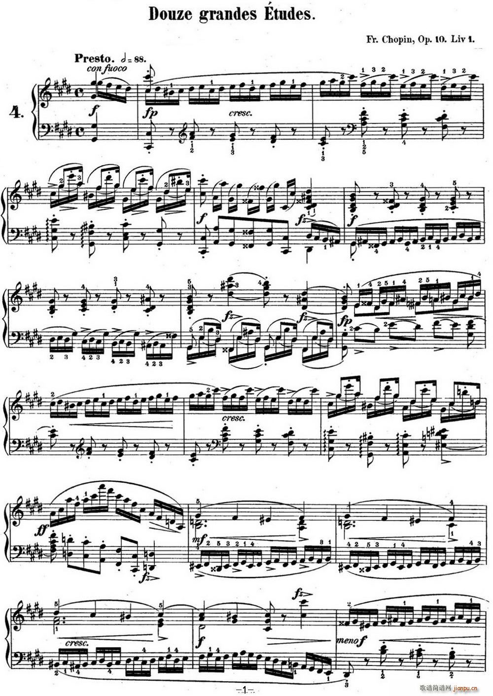 Фϰ4 Op 10 No 4  cС C minor Torrent()1