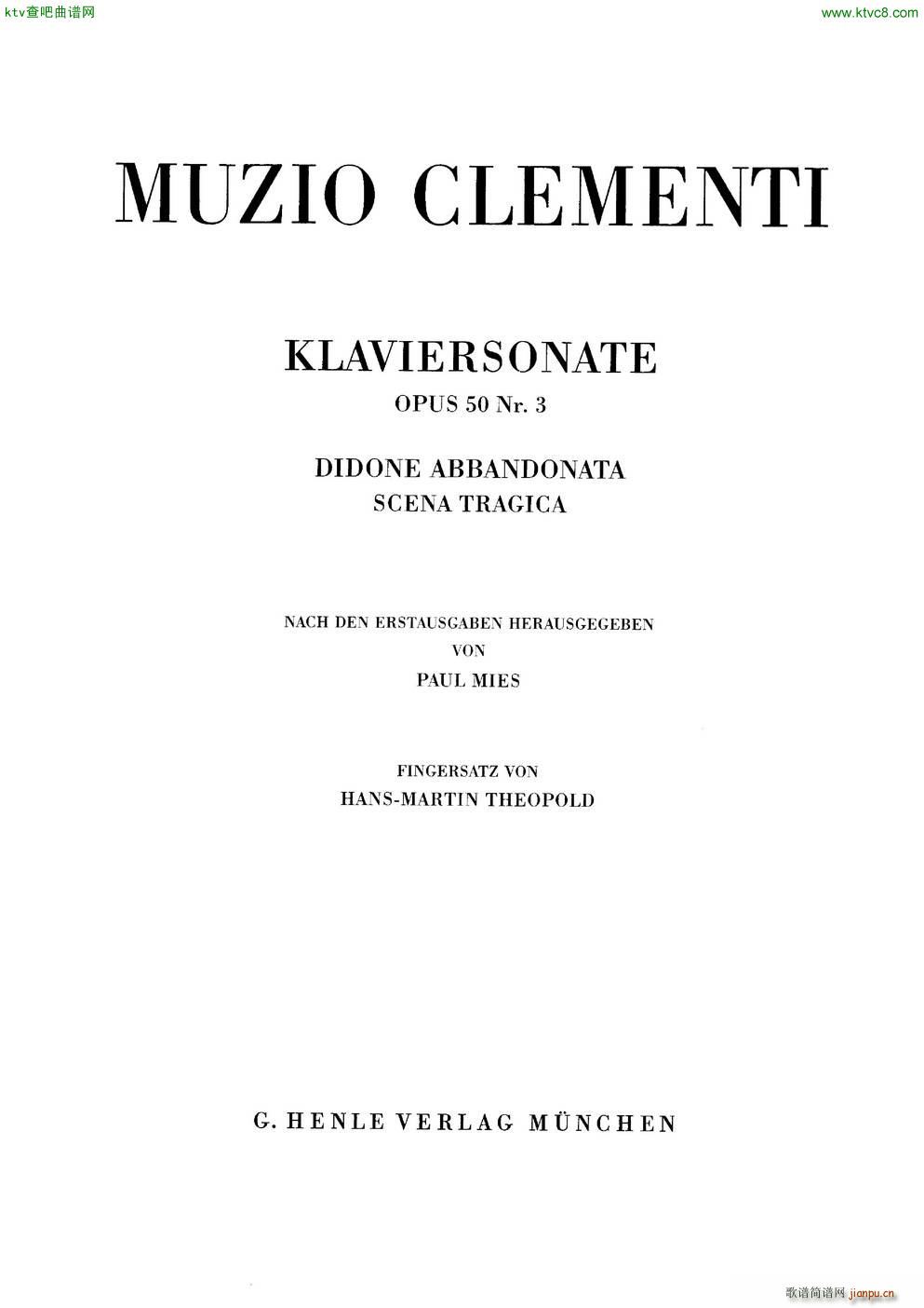 Clementi Didune Abandonata Op50 No3()1