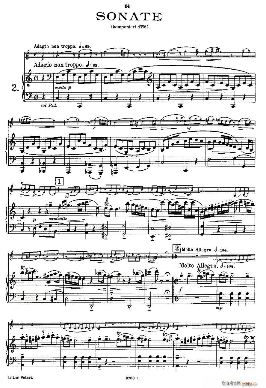 Mozart Violin Sonata No 2 KV 303 ڶС(С)3