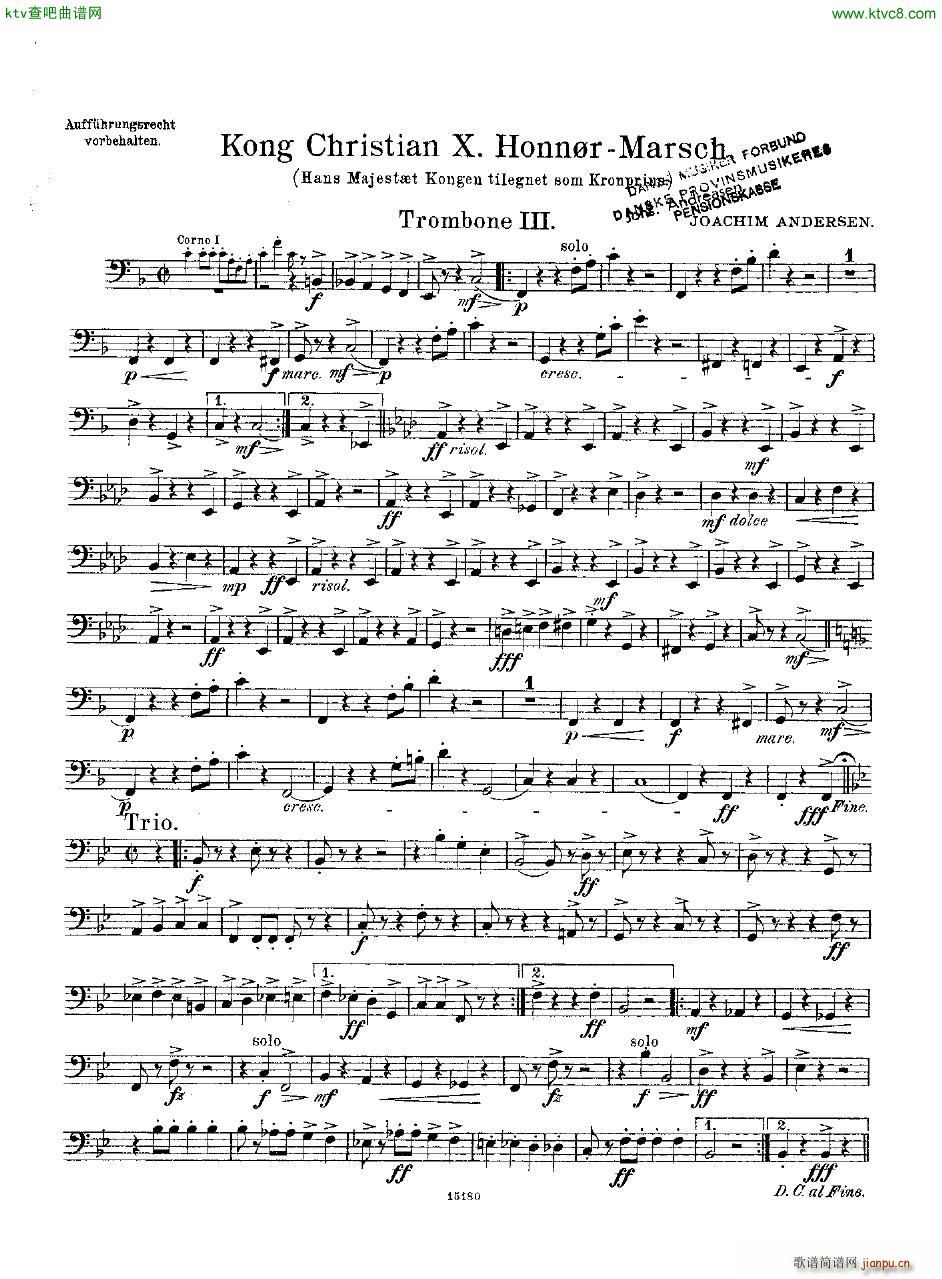 Andersen Kong Christian X Honn rmarsch orch()27