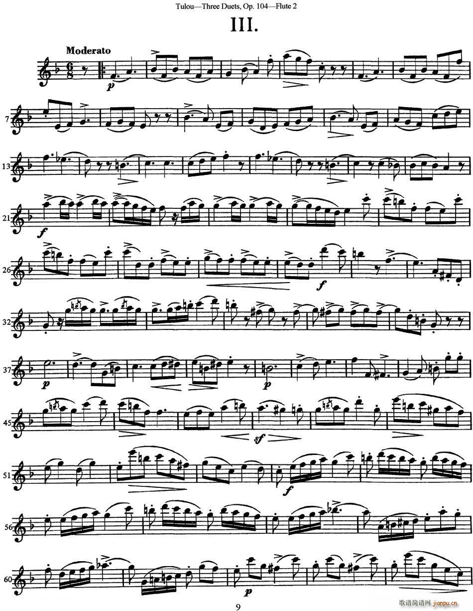 ͼ¶׳ѼOp 104 Flute 2 NO 3()1
