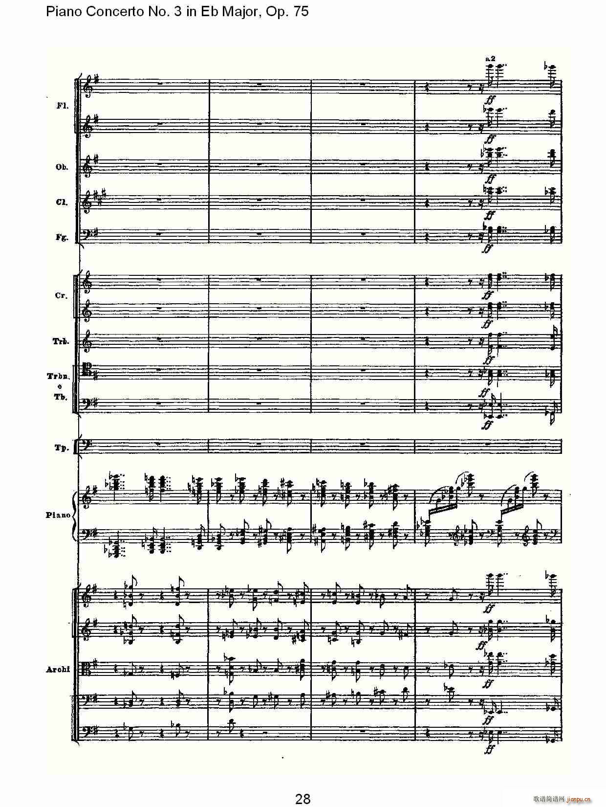Piano Concerto No.3 in Eb Major,Op.75()28