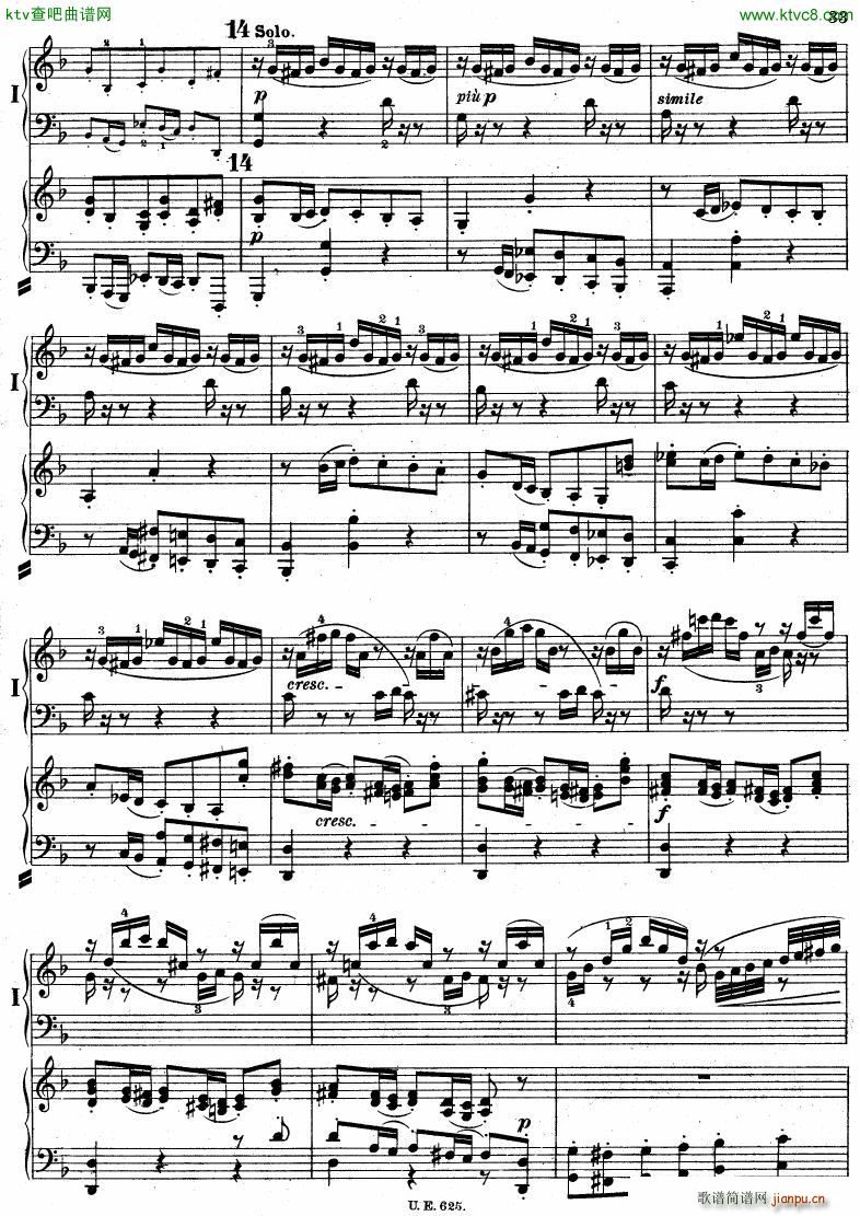 Bach JS BWV 1052 Keyboard Concerto in d ed R ntgen()34