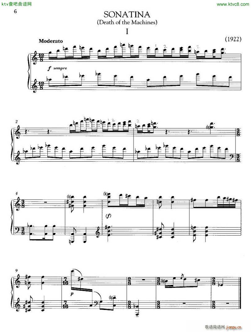 Antheil Sonatina Death of the Machines()1