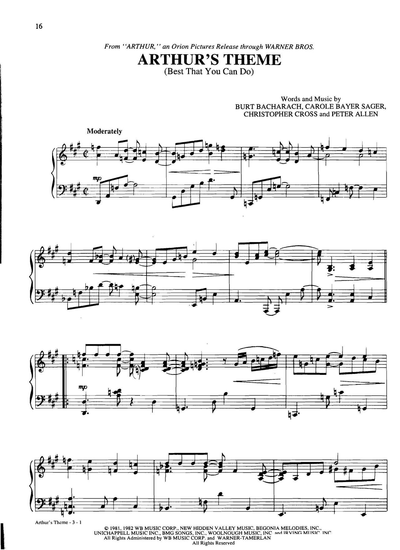 arthur s theme Dan Coates  ()1