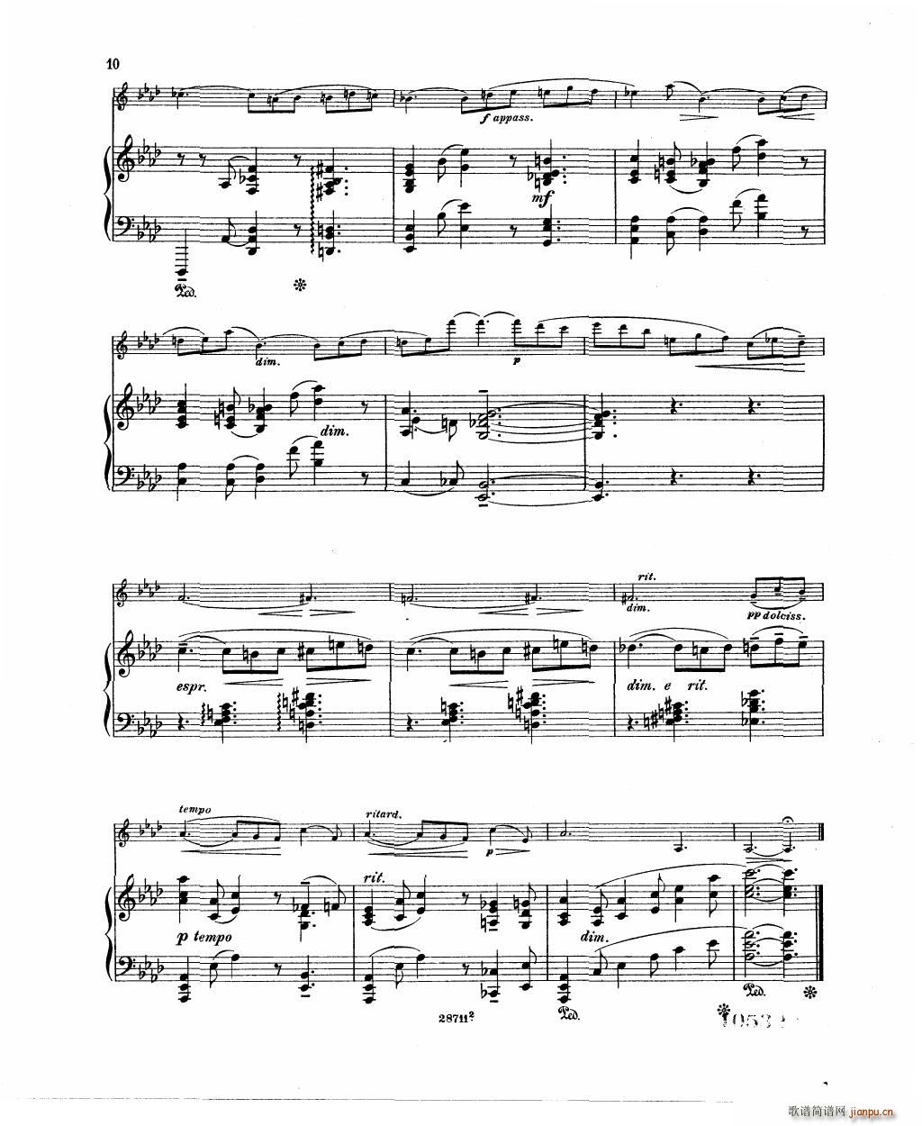 Bowen Barcarolle for violin and piano()12