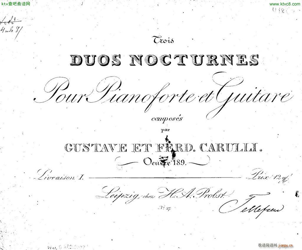 Carulli op 189 3 Duos nocturnes git pno()1