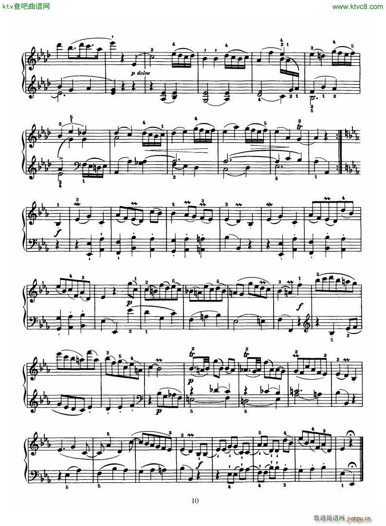 Haydn Piano Sonata No 38 In Eb()10