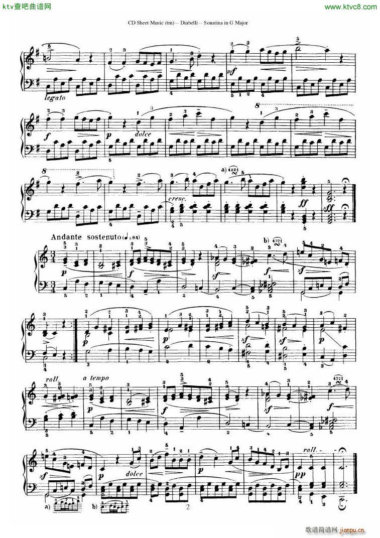 Diabelli Sonatinas Op 168 No 1 7 34P()6