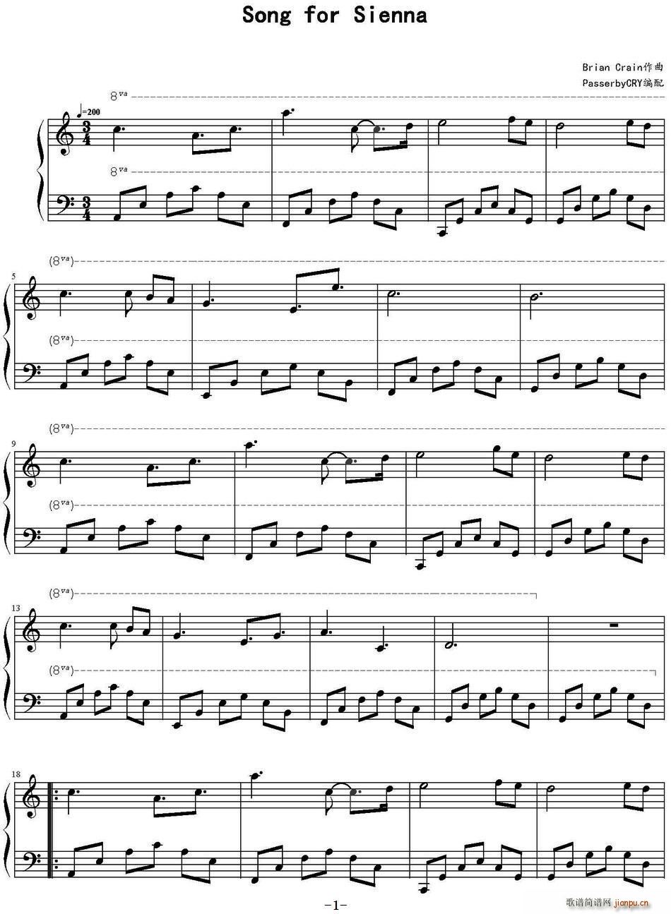 Song for Sienna(ʮּ)1