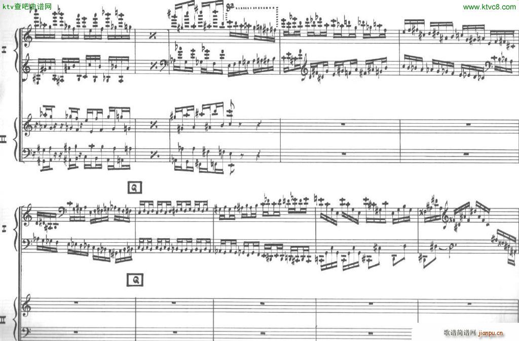 Bolling Sonata for Two Pianist no 2 Part1 1()6