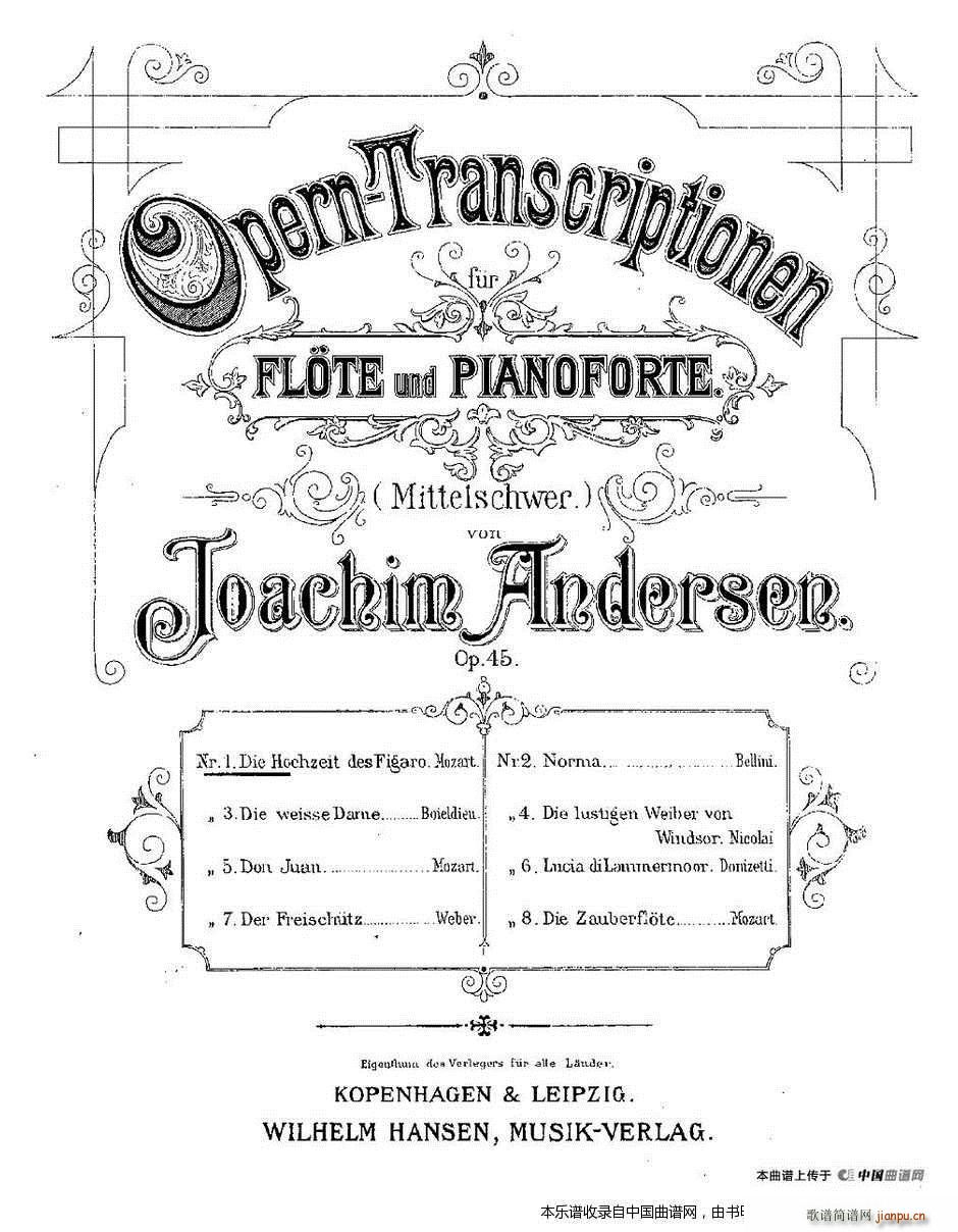 Opern Transcriptionen Op 45 1()1