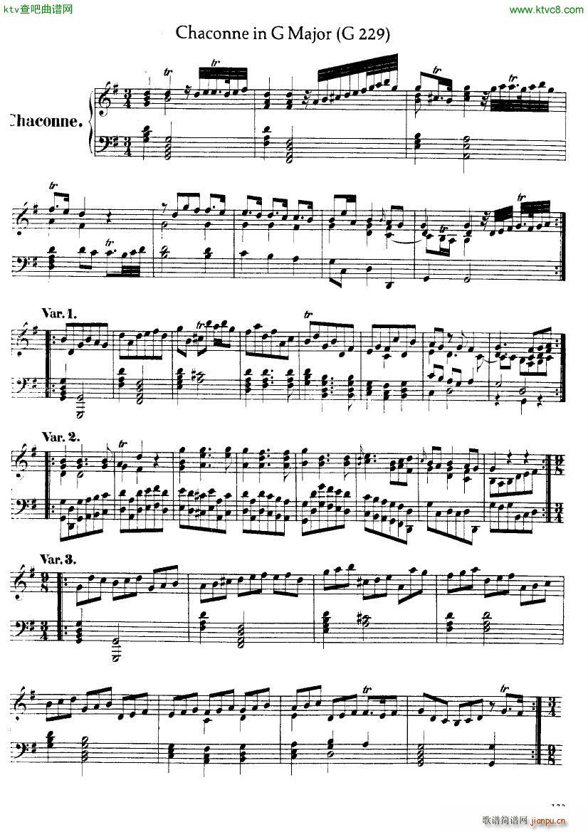 Handel Chaconne in G major G229()1