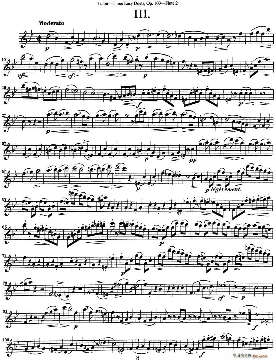 ͼ¶׳ѼOp 103 Flute 2 NO 3()1