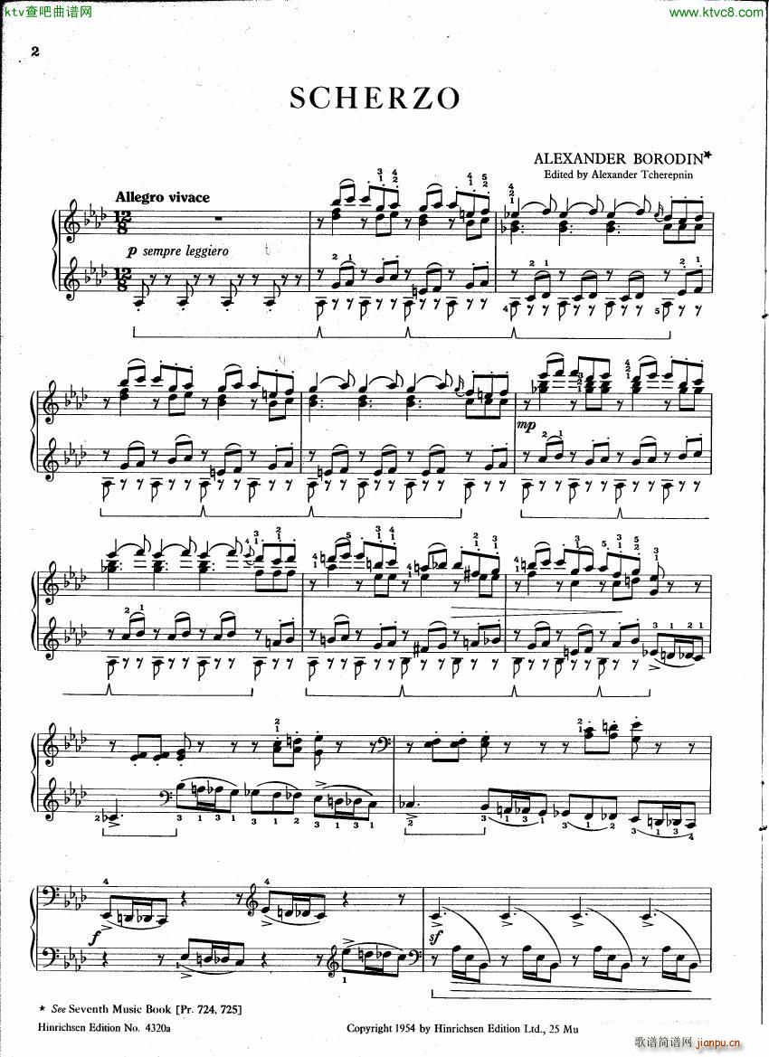 Borodin Scherzo Aflat major()1
