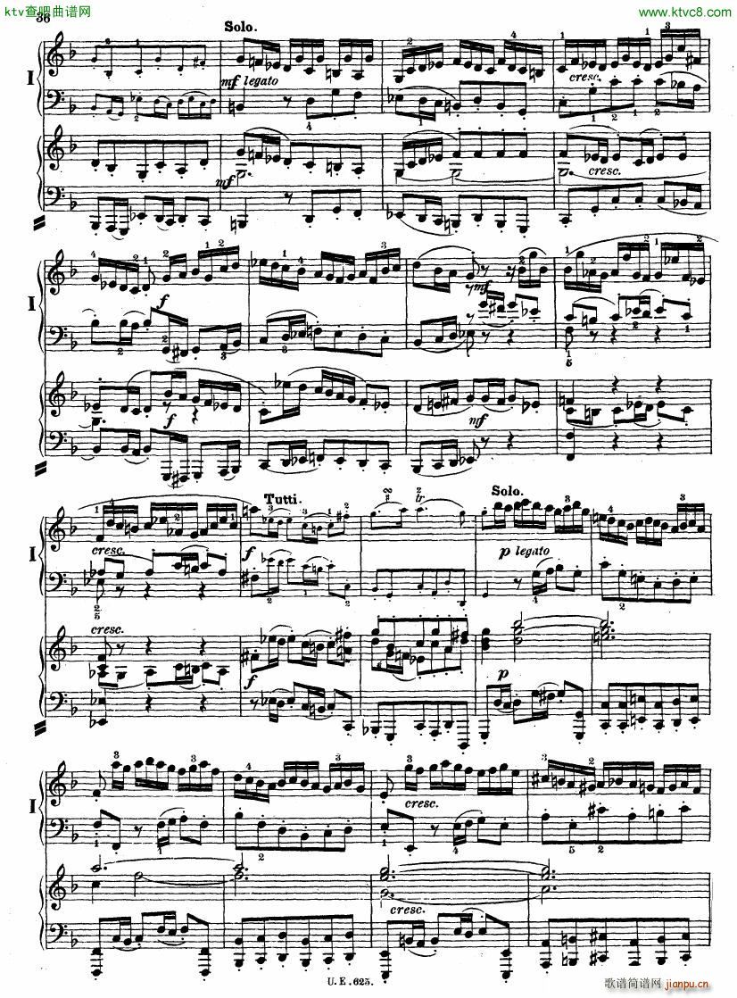 Bach JS BWV 1052 Keyboard Concerto in d ed R ntgen()37