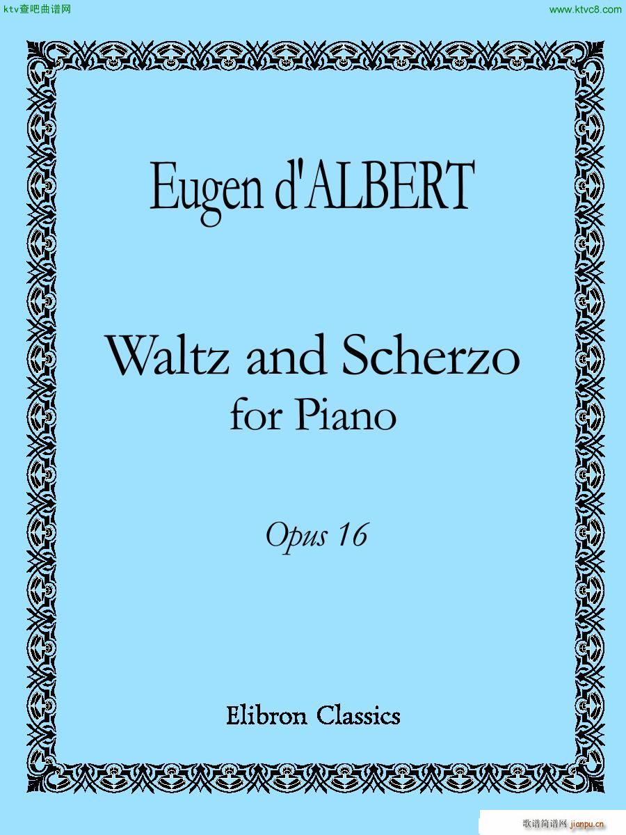 D Albert op 16 no 1 2 Waltz and Scherzo()1