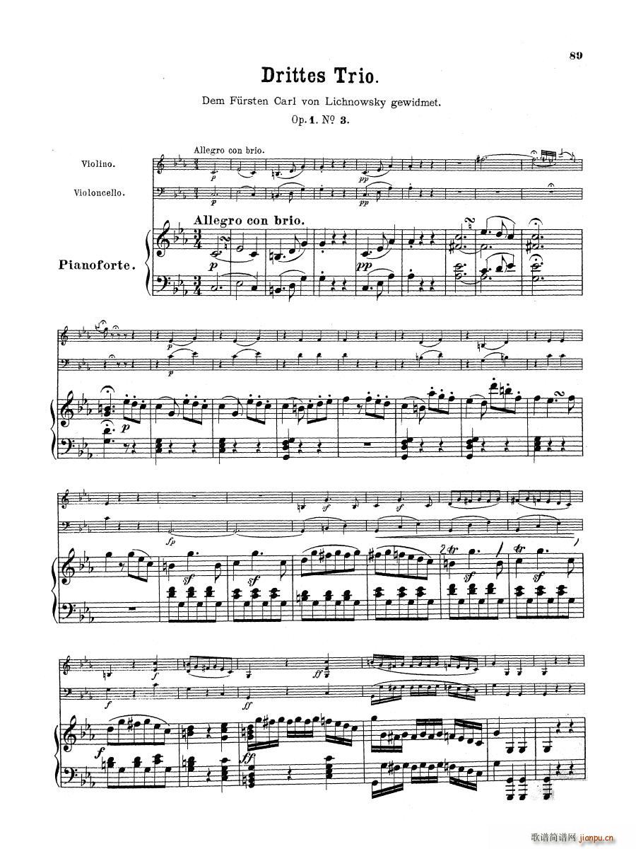 Beethoven op 1 no 3 Piano Trio()1