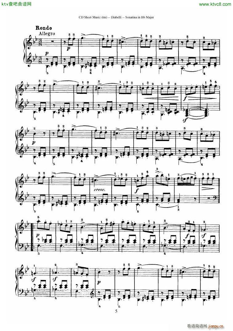 Diabelli Sonatinas Op 168 No 1 7 34P()17