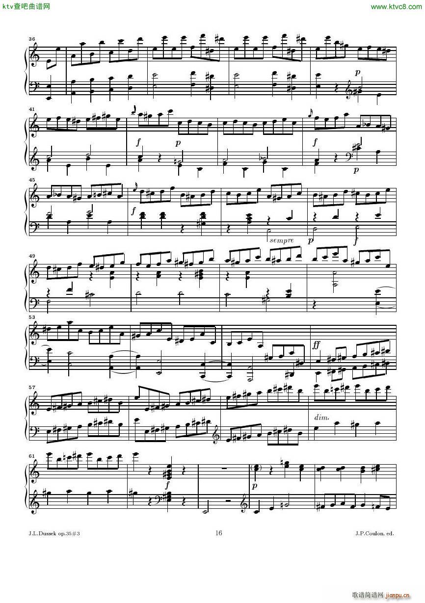 Dussek Sonate No13 op35 No3()16
