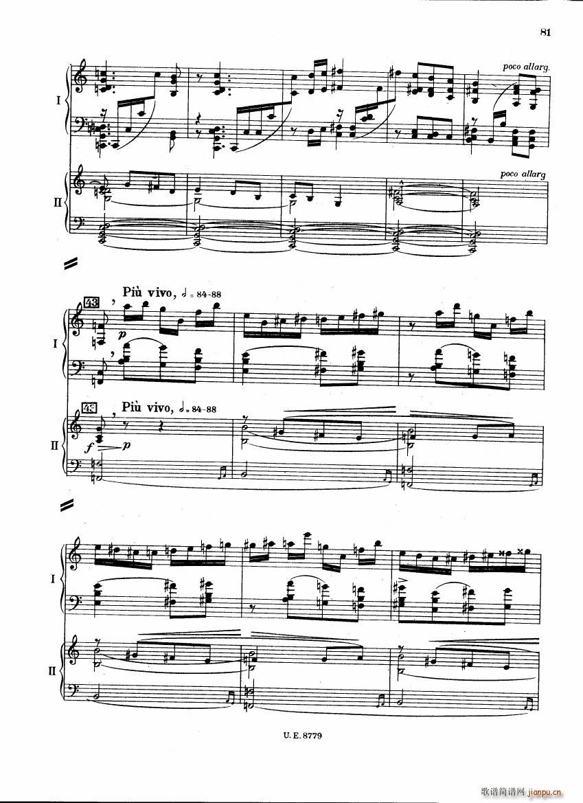 Bartok SZ 83 Piano Concerto 1 2p reduct ()28