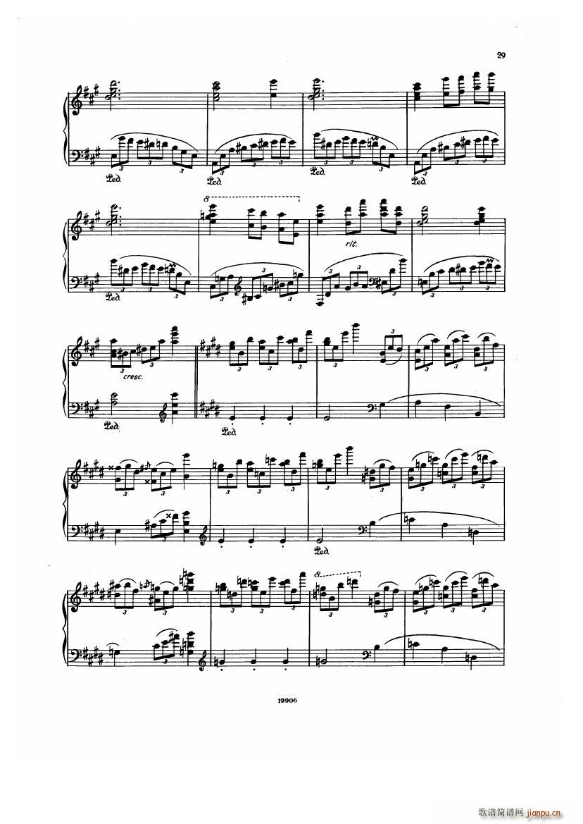 Albeniz op 65 Etudes no 1 7()29