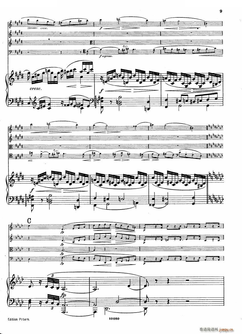 Brahms op 34 Piano Quintet f minor score һ()8