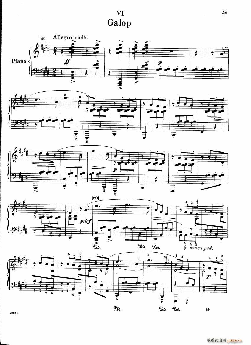 Barber op 28 Souvenirs piano solo()29