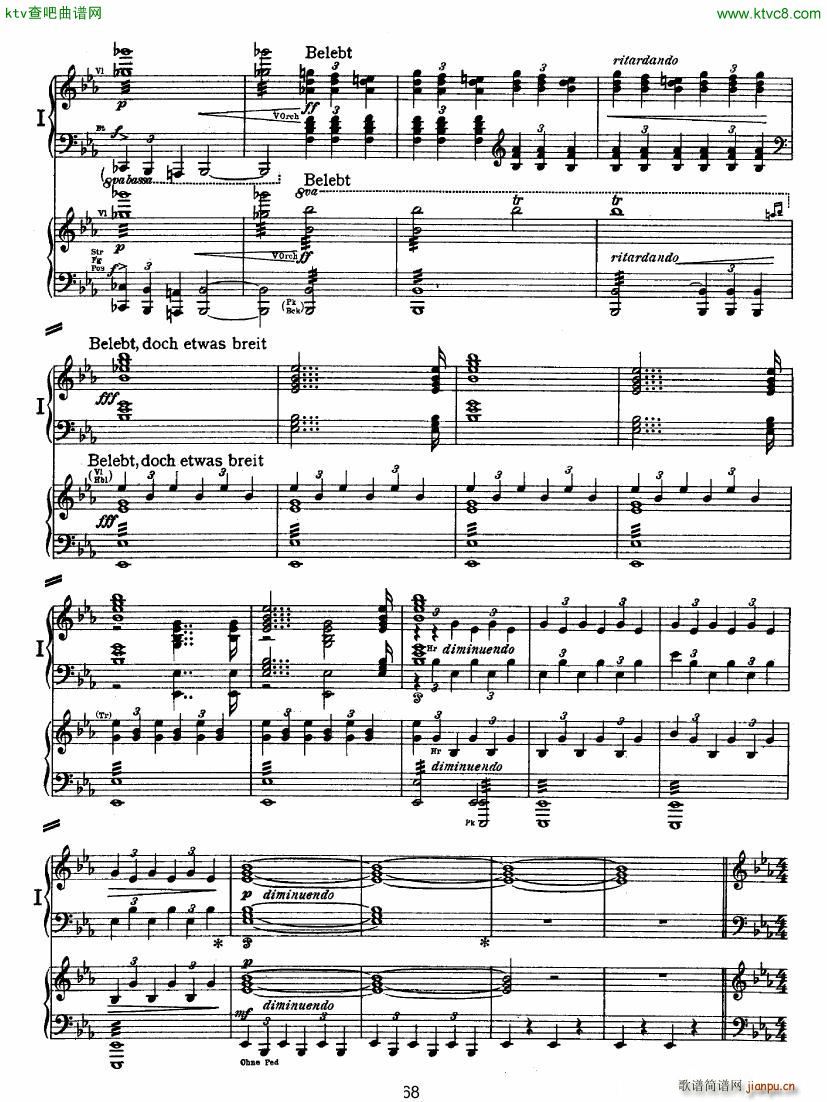 Bruckner Symphony No 4 4 hands arr ()17
