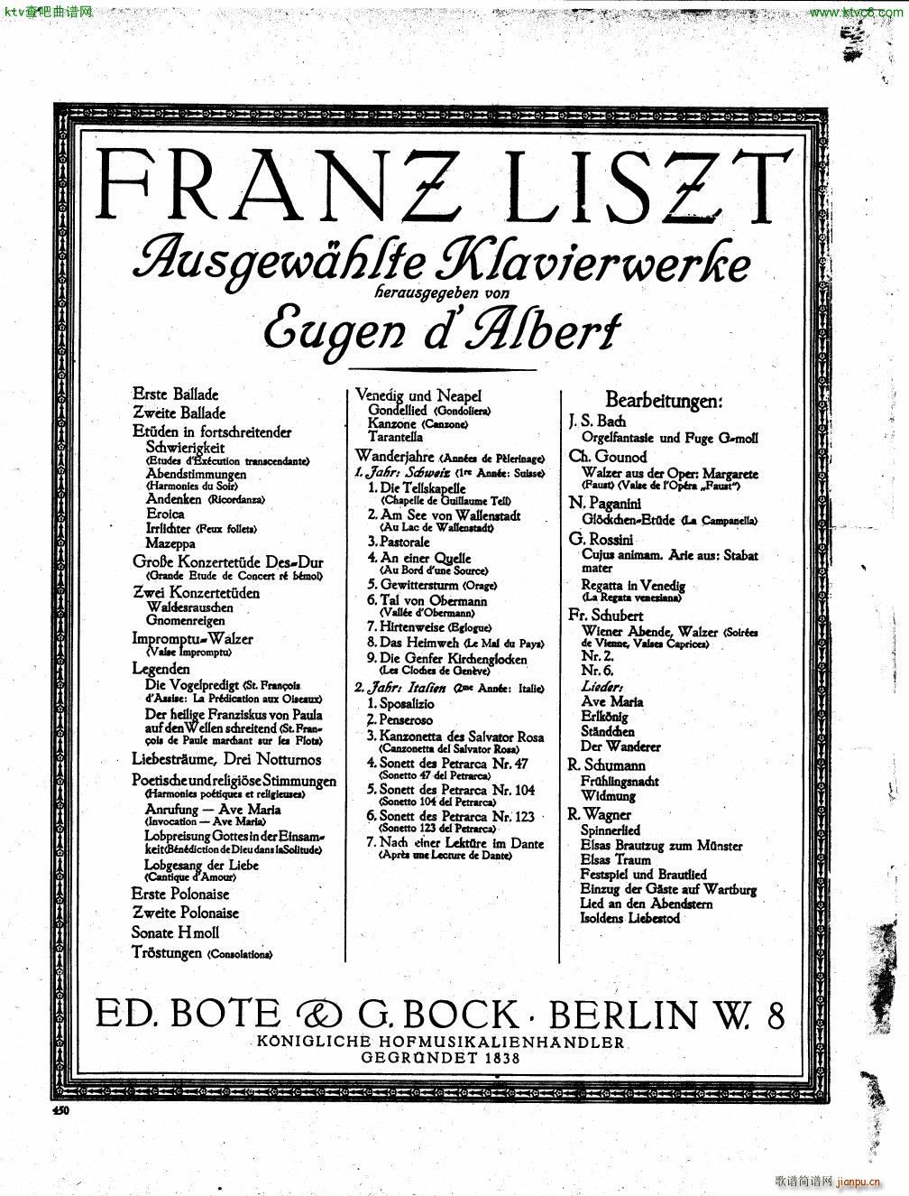 D Albert op 1 Suite in funf Satzen()20