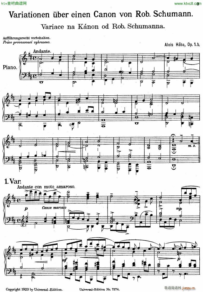 Haba variations on schumann()1
