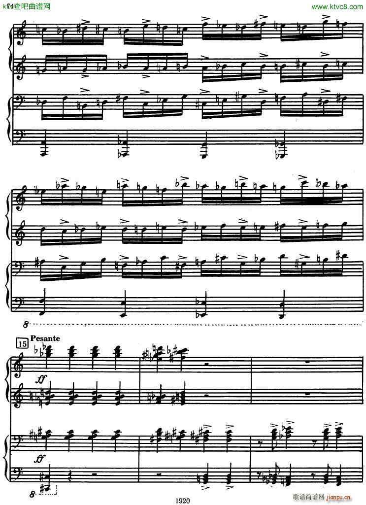 Honegger Symphony No 3 Liturgicheskaya 2 pianos ()12