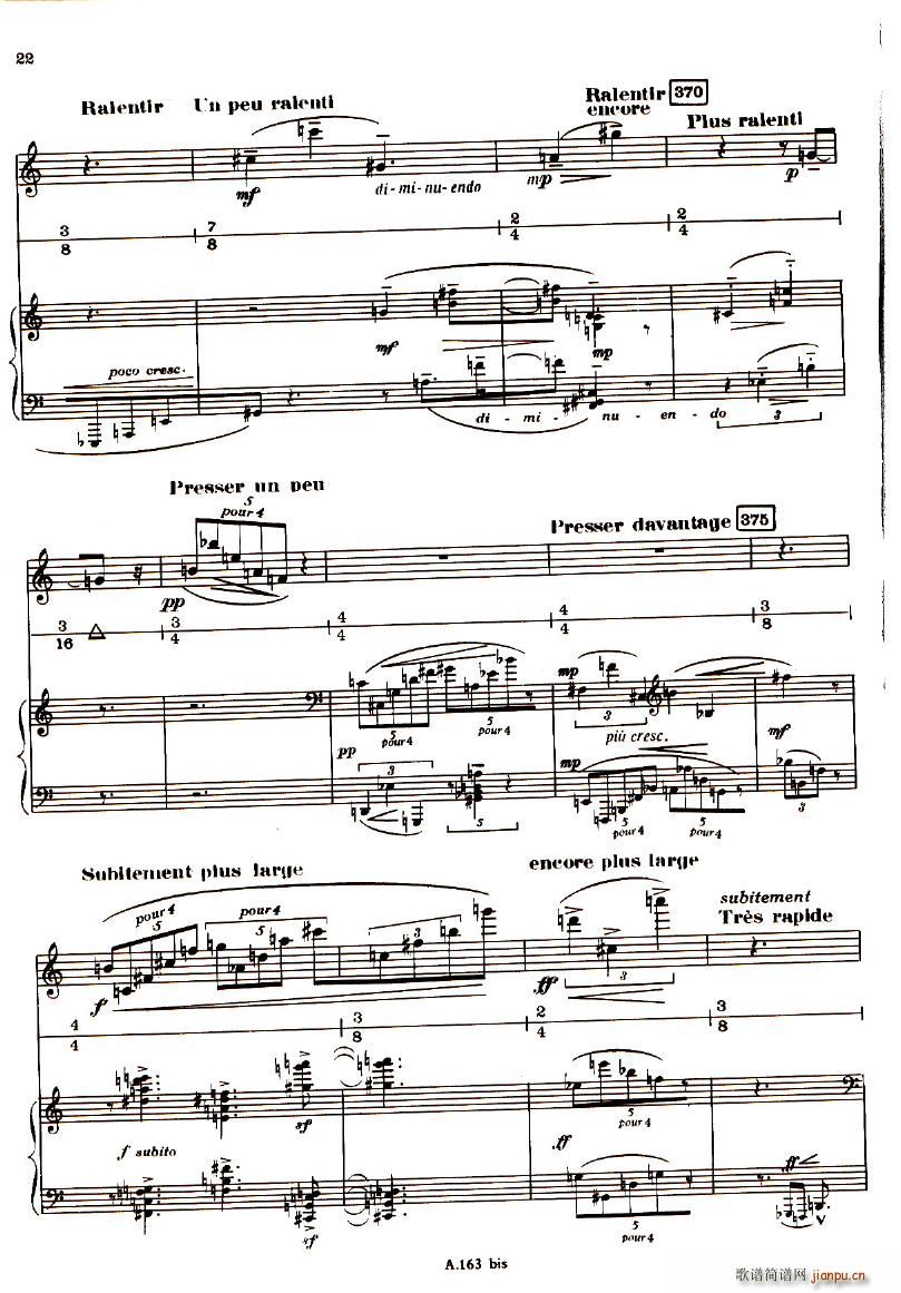 Boulez Sonatine Pour Flute Et Piano()21