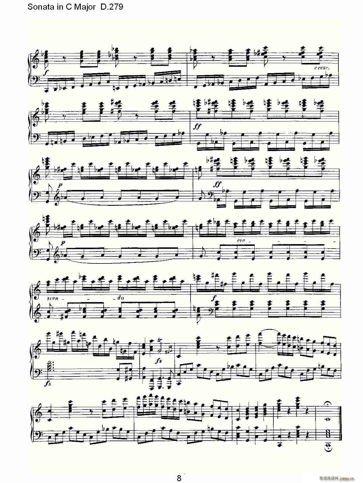 Sonata in C Major D.279(ʮּ)8