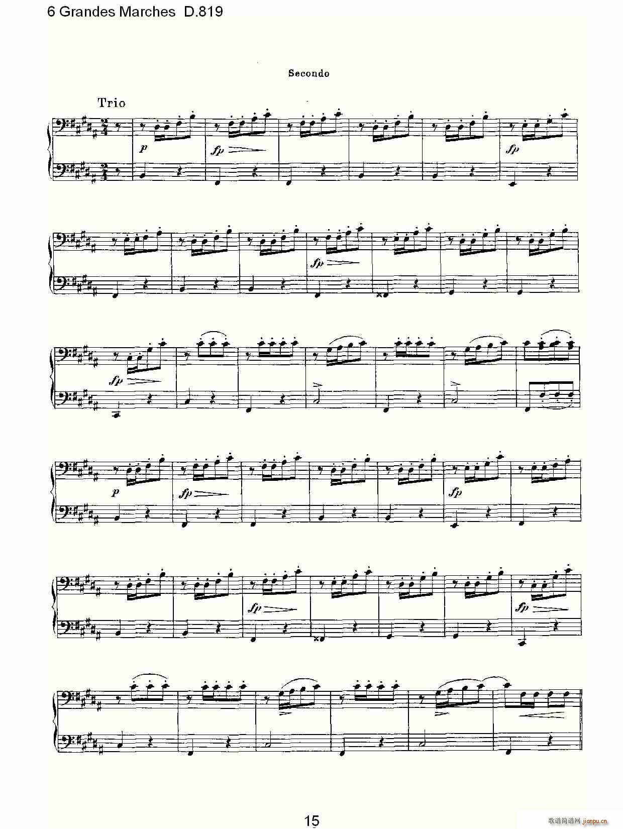 6 Grandes Marches D.819(ʮּ)15