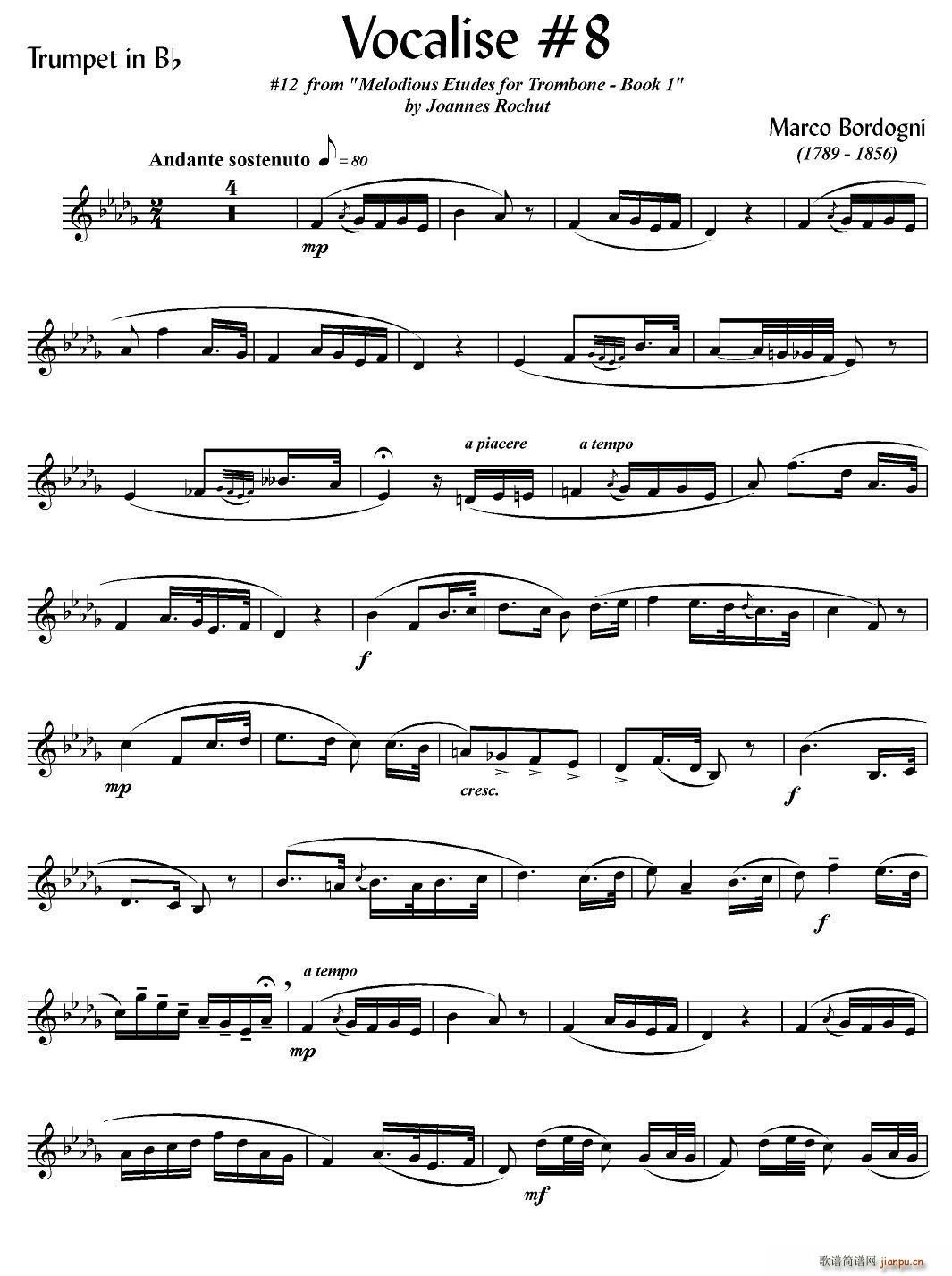 Bordogni Vocalise 8 С ͭ(ʮּ)1