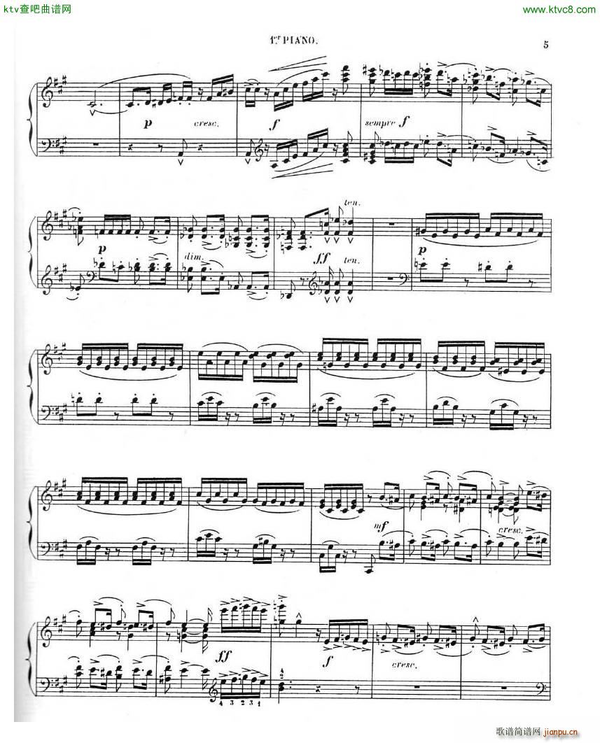 Chaminade Cecil La Sevillane for 2 pianos 4 hands()5