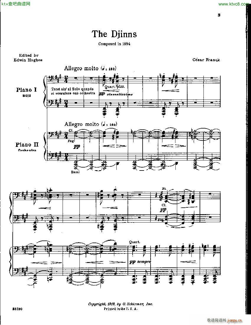 Franck Les Djinns 2 Piano Reduction()1