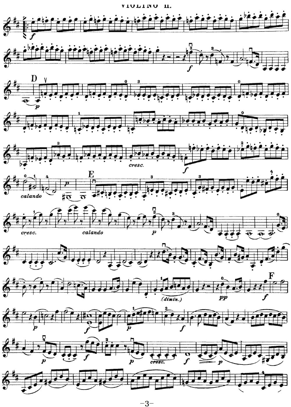 Mozart Quartet No 20 in D Major K 499 Violin 2(ʮּ)6
