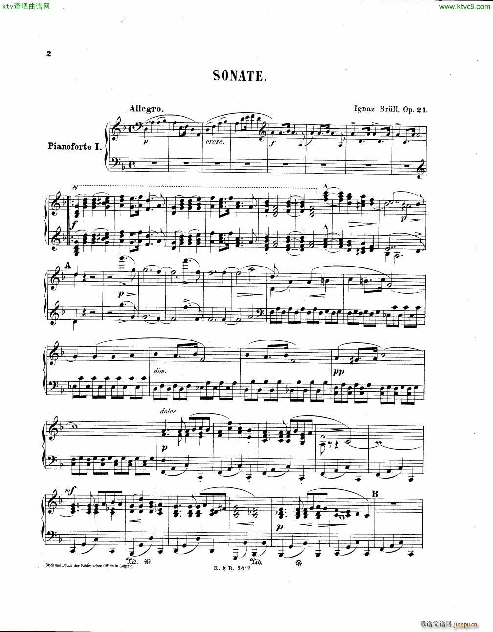 Brull Sonata 2 pianos Op 21()1