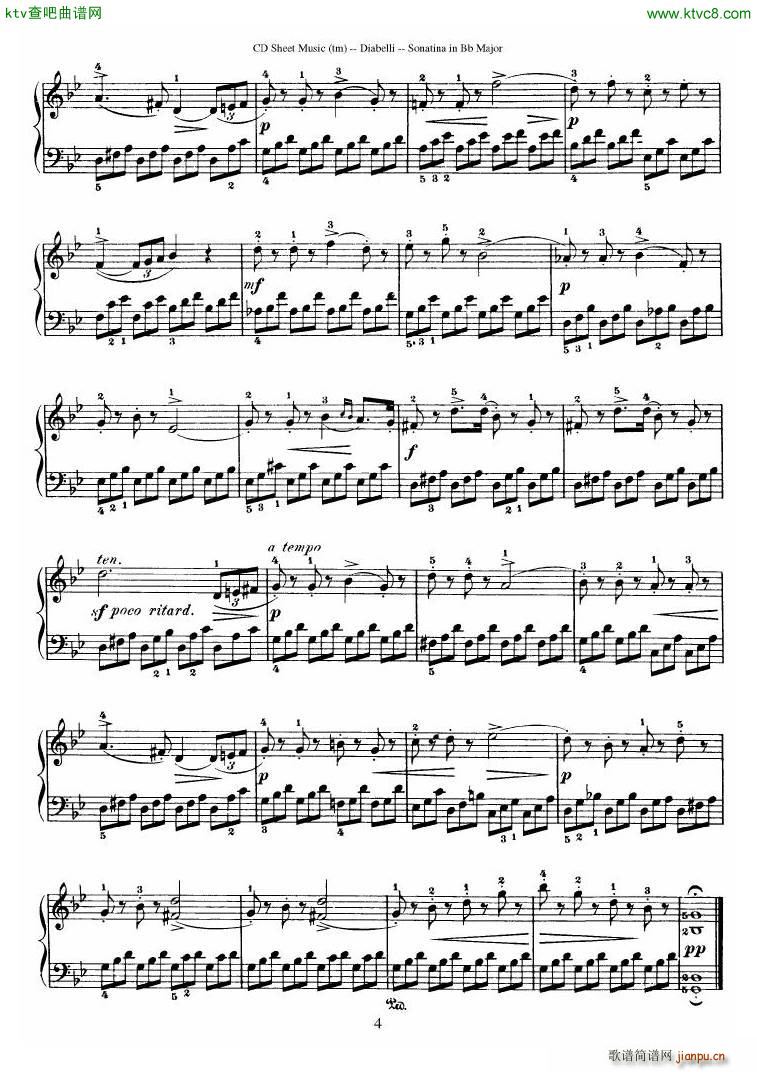 Diabelli Sonatinas Op 168 No 1 7 34P()16