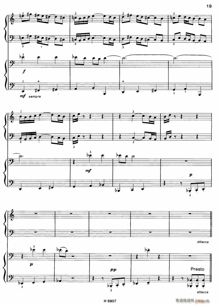 Barton Sonatina for 4 hands()19