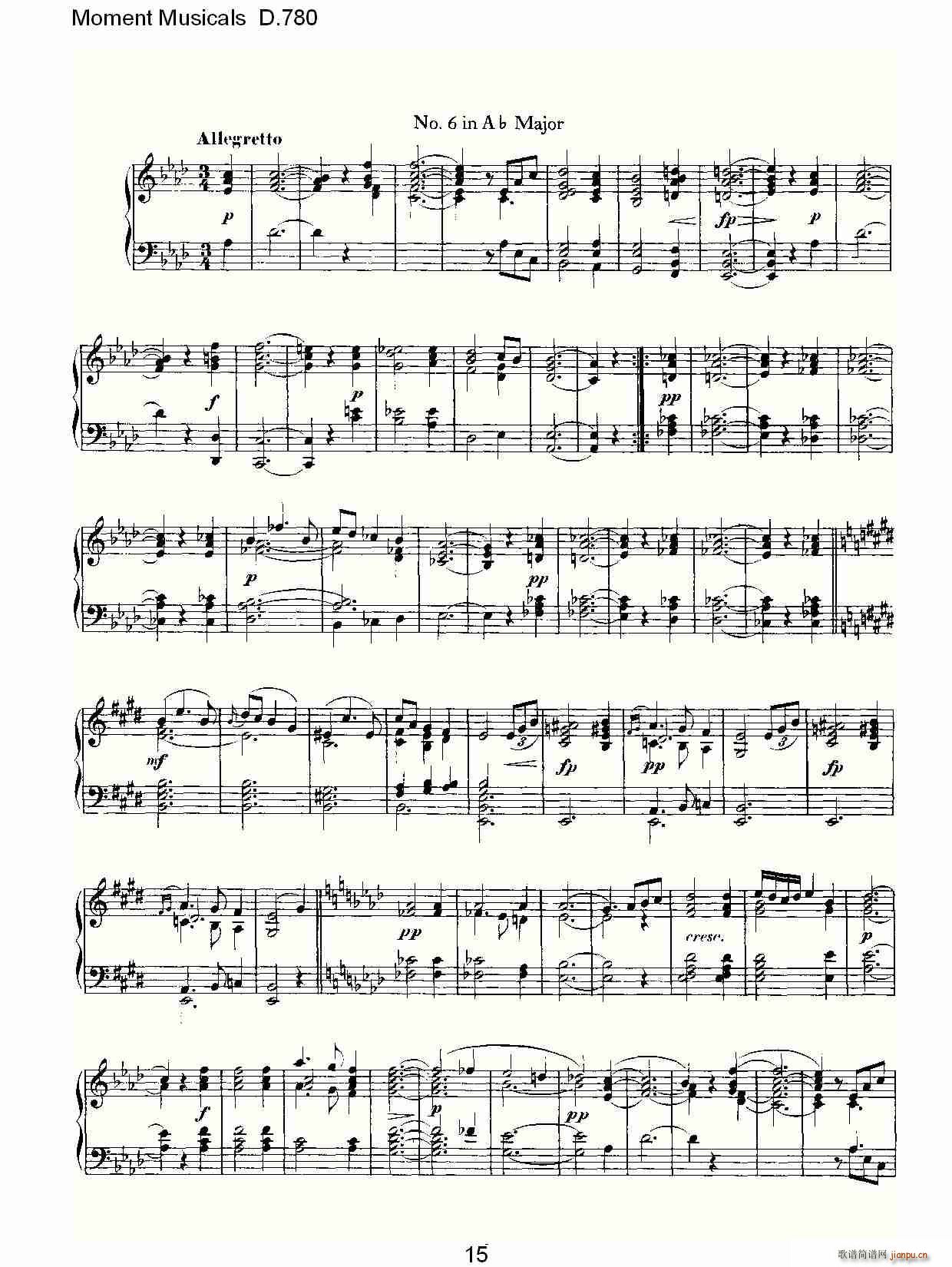 Moment Musicals D.780(ʮּ)15