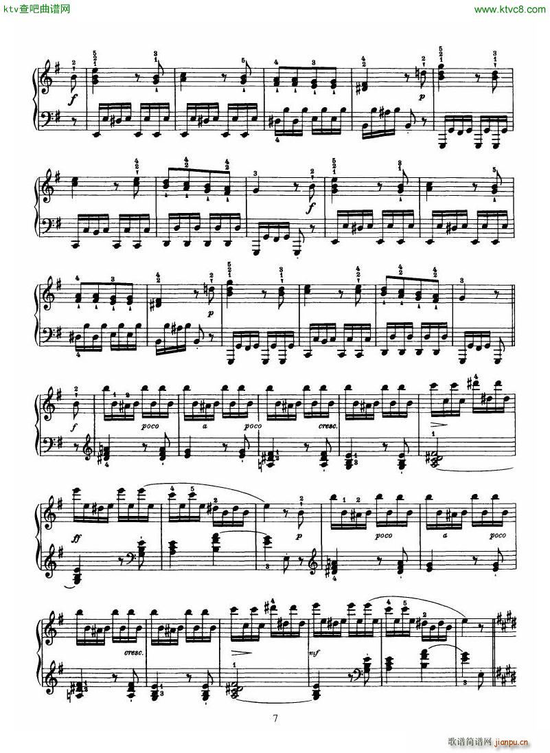 Haydn Piano Sonata No 31 In E()7