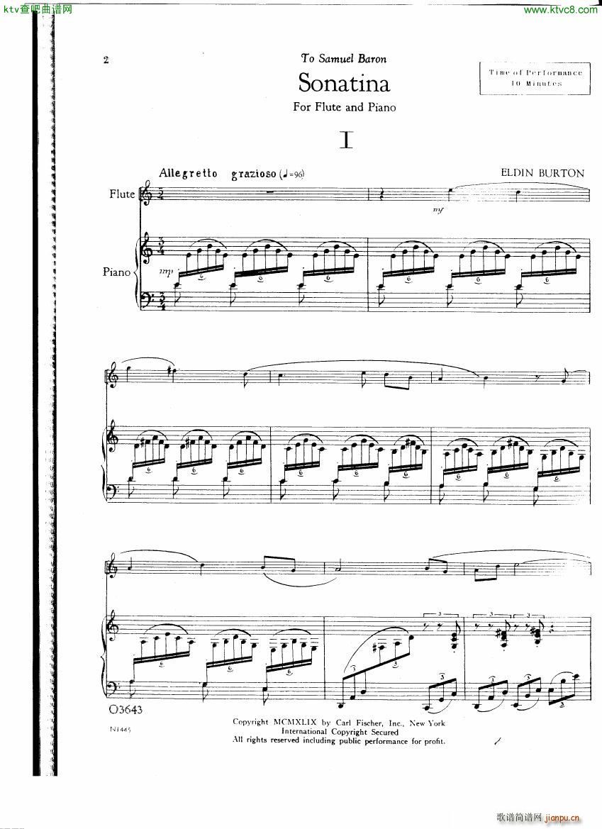 Burton E Flute sonatina score()1